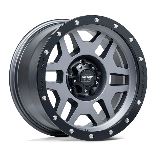 Pro Comp PXA2641-7983 - Pa41 Phaser 17X9 Matte Graphite With Black Lip Pro Comp PXA2641-7983 - Pa41 Phaser 17X9 Matte Graphite With Black Lip