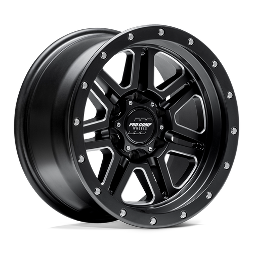 Pro Comp PXA5162-7983 - Pa62 Apex 17X9 Satin Black Milled
