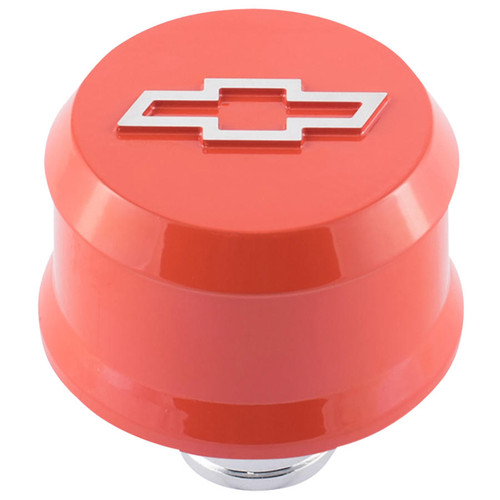 Proform 141-859 - Slant-Edge Aluminum Push-In Air Breather Cap Chevy Orange Raised Machined Bowtie Emblem Proform 141-859 - Slant-Edge Aluminum Push-In Air Breather Cap Chevy Orange Raised Machined Bowtie Emblem