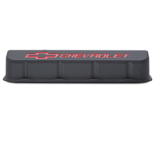 Proform 141-876 - Black Crinkle w/ Red Chevy Logo
