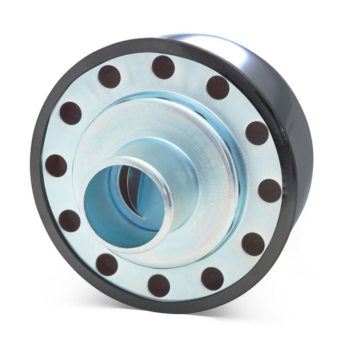 Proform 440-754 - Steel Push-In Air Breather Cap Black Crinkle Finish Recessed Blue Mopar Emblem