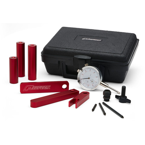 Proform 66516 - Pinion Depth Setting Tool Universal Dial Indicator 0-1.000 Inch Range Reads in 0.001 Increment Billet Aluminum Red Anodized