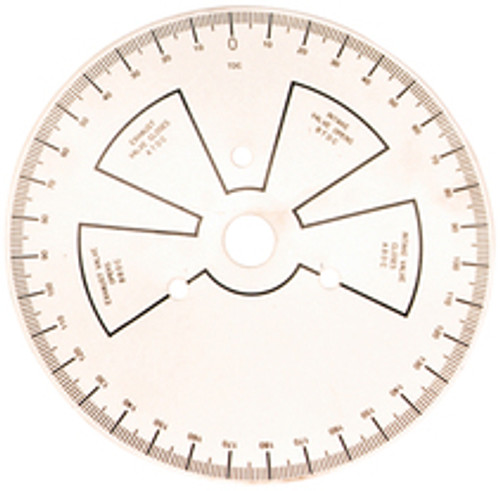 Proform 66791 - Camshaft Degree Wheel 9 Inch Overall Diameter Universal Steel White Painted Featuring Black Numbers