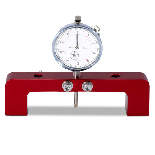 Proform 66797 - Magnetic Deck Bridge Tool Dial Indicator Not Included Will Fit Over Any Cylinder Bore Up to 4.500 Inches Aluminum Red Anodized Magnets