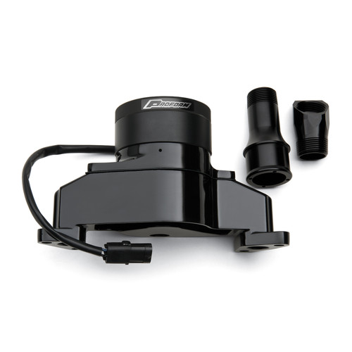 Proform 68220BK - Electric Engine Water Pump Aluminum Black Powder Coat Fits SB Ford Engines
