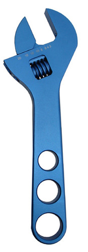Proform 67728 - Adjustable AN Fitting Wrench This Wrench Fits AN Fitting Sizes 10AN-20AN Blue Anodized Billet Aluminum