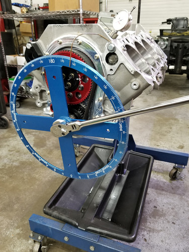 Proform 67490 - Camshaft Degree Wheel Pro 16 Inch Diameter Blue Anodized White Numbers Billet Aluminum