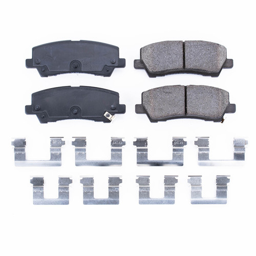 PowerStop 17-1793 - Power Stop 15-19 Ford Mustang Rear Z17 Evolution Ceramic Brake Pads w/Hardware