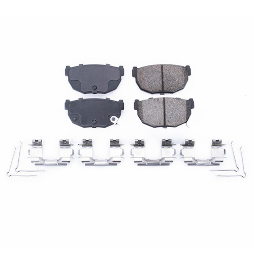 PowerStop 17-230 - Power Stop 86-88 Nissan 200SX Rear Z17 Evolution Ceramic Brake Pads w/Hardware