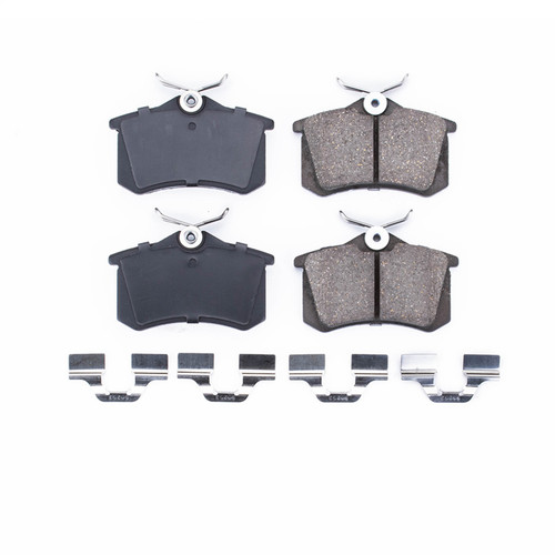 PowerStop 17-340 - Power Stop 10-13 Audi A3 Rear Z17 Evolution Ceramic Brake Pads w/Hardware