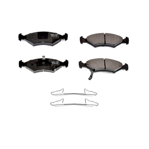PowerStop 17-649 - Power Stop 94-00 Kia Sephia Front Z17 Evolution Ceramic Brake Pads w/Hardware