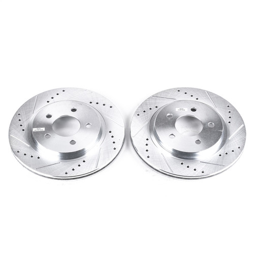 PowerStop AR8174XPR - Power Stop 05-14 Ford Mustang Rear Evolution Drilled & Slotted Rotors - Pair