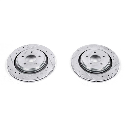 PowerStop AR82115XPR - Power Stop 06-09 Cadillac XLR Rear Evolution Drilled & Slotted Rotors - Pair