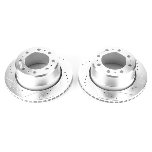 PowerStop AR83067XPR - Power Stop 13-22 Ram 3500 Rear Drilled & Slotted Rotor - Pair