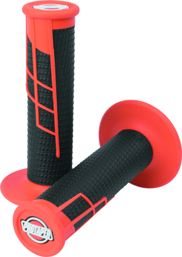 ProTaper 021665 - Clamp-On 1/2 Waffle Grip - Orange/Black