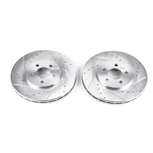 PowerStop AR8342XPR - Power Stop 95-00 Chrysler Cirrus Front Evolution Drilled & Slotted Rotors - Pair