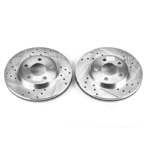 PowerStop AR8350XPR - Power Stop 00-01 Chrysler Neon Front Evolution Drilled & Slotted Rotors - Pair