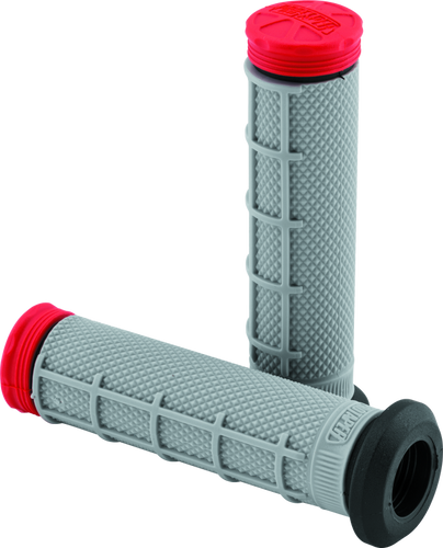 ProTaper 024866 - Tri Density ATV 1/2 Waffle Grips - Red