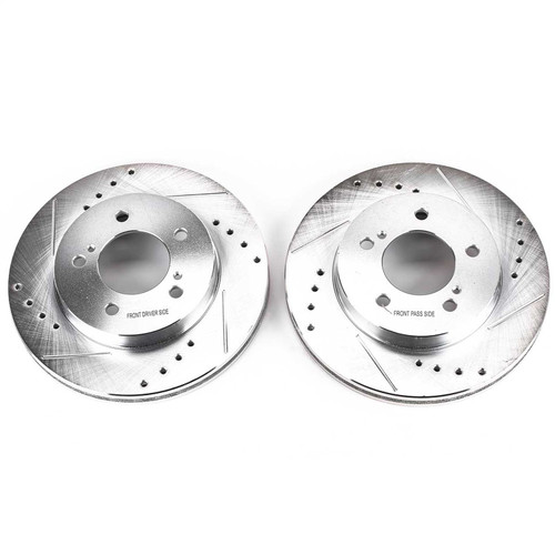 PowerStop AR8532XPR - Power Stop 93-02 Mercury Villager Front Evolution Drilled & Slotted Rotors - Pair