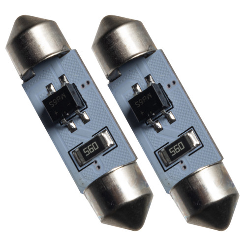 ORACLE Lighting 5205-001 - 37MM 4 LED 3-Chip Festoon Bulbs (Pair) - Cool White