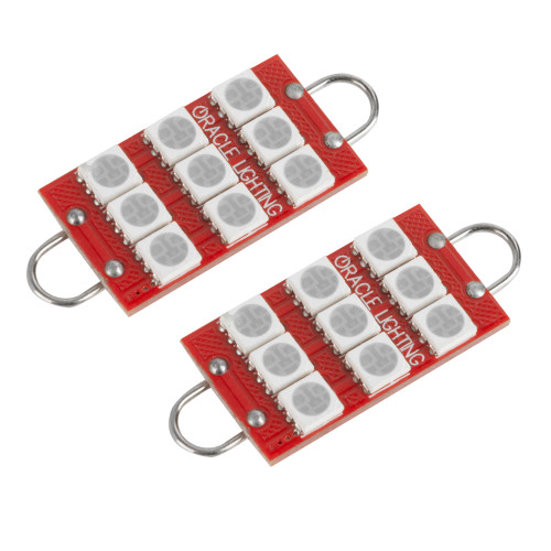 ORACLE Lighting 5209-007 - 44MM 6 LED 3 Chip - Loop Festoon Bulbs (Pair) - Purple - UV/Purple