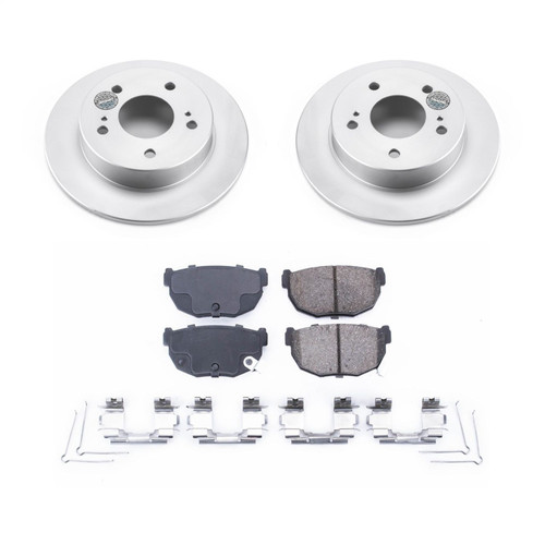 PowerStop CRK1174 - Power Stop 94-98 Nissan 240SX Rear Z17 Evolution Geomet Coated Brake Kit