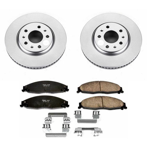 PowerStop CRK1423 - Power Stop 03-05 Cadillac CTS Front Z17 Evolution Geomet Coated Brake Kit
