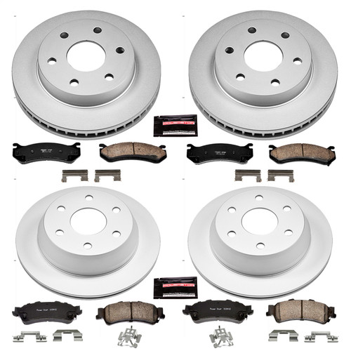 PowerStop CRK2010 - Power Stop 03-05 Chevrolet Astro Front & Rear Z17 Evolution Geomet Coated Brake Kit