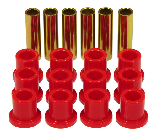 Prothane 6-1001 - 57-72 Ford F100/F150 Rear Spring & Shackle Bushings - Red