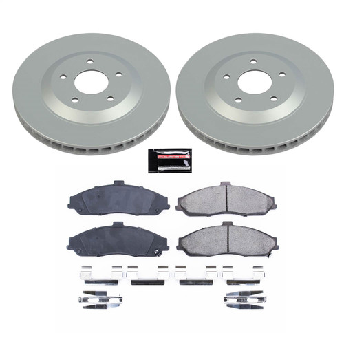 PowerStop CRK1559 - Power Stop 2004 Cadillac XLR Front Z17 Evolution Geomet Coated Brake Kit