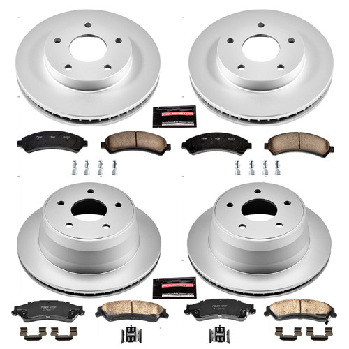 PowerStop CRK2005 - Power Stop 97-05 Chevrolet Blazer Front & Rear Z17 Evolution Geomet Coated Brake Kit