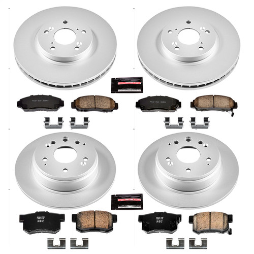PowerStop CRK2295 - Power Stop 99-03 Acura TL Front & Rear Z17 Evolution Geomet Coated Brake Kit PowerStop CRK2295 - Power Stop 99-03 Acura TL Front & Rear Z17 Evolution Geomet Coated Brake Kit