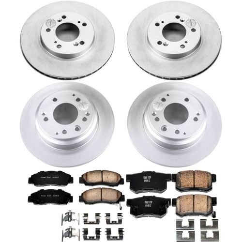 PowerStop CRK2717 - Power Stop 91-95 Acura Legend Front & Rear Z17 Evolution Geomet Coated Brake Kit