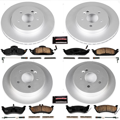 PowerStop CRK2833 - Power Stop 98-03 Mercedes-Benz ML320 Front & Rear Z23 Evolution Sport Coated Brake Kit