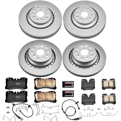 PowerStop CRK4112 - Power Stop 07-09 Lexus LS460 Front & Rear Z17 Evolution Geomet Coated Brake Kit