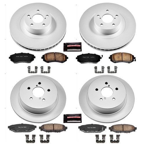 PowerStop CRK4081 - Power Stop 2005 Subaru Legacy Front & Rear Z17 Evolution Geomet Coated Brake Kit