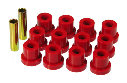 Prothane 7-1022 - 55 Chevy Full Rear Spring Bushings - Red