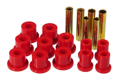 Prothane 7-1014 - 67-70 GM 4wd Front Spring & Shackle Bushings - Red