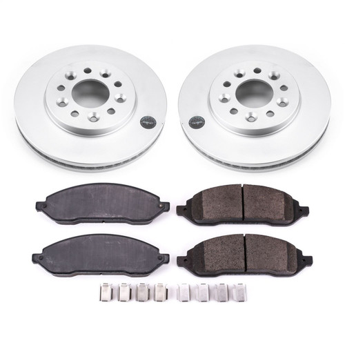 PowerStop CRK3051 - Power Stop 04-07 Ford Freestar Front Z17 Evolution Geomet Coated Brake Kit