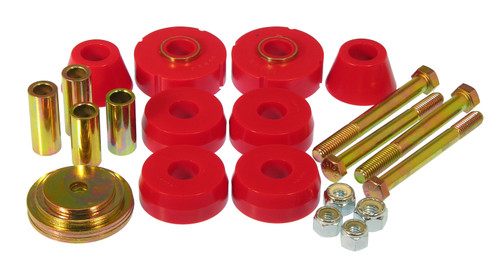 Prothane 7-118 - 63-66 Chevy C10 1/2Ton 2wd PU Body Mount - Red