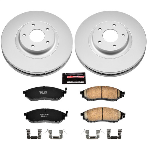 PowerStop CRK5263 - Power Stop 11-14 Nissan Murano Front Z17 Evolution Geomet Coated Brake Kit