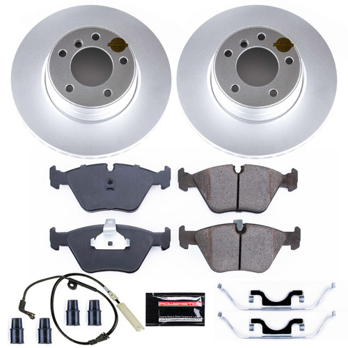 PowerStop CRK5156 - Power Stop 04-05 BMW 525i Front Z23 Evolution Sport Coated Brake Kit