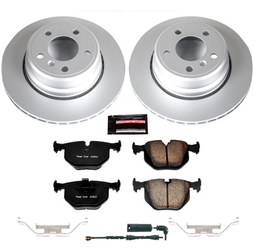 PowerStop CRK5734 - Power Stop 02-06 BMW X5 Rear Z23 Evolution Sport Coated Brake Kit