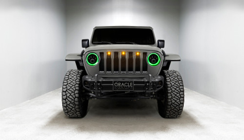 ORACLE Lighting 5769J-332 - Jeep Wrangler JL/Gladiator JT 7in. High Powered LED Headlights (Pair) - Dynamic