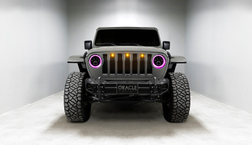 ORACLE Lighting 5769J-332 - Jeep Wrangler JL/Gladiator JT 7in. High Powered LED Headlights (Pair) - Dynamic