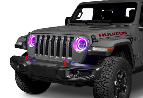 ORACLE Lighting 5769J-332 - Jeep Wrangler JL/Gladiator JT 7in. High Powered LED Headlights (Pair) - Dynamic