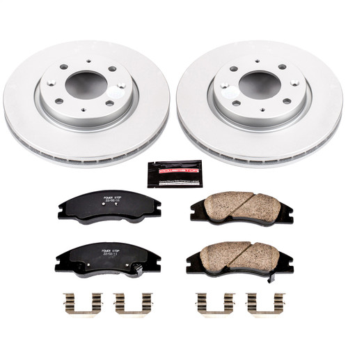 PowerStop CRK5903 - Power Stop 04-09 Kia Spectra Front Z17 Evolution Geomet Coated Brake Kit