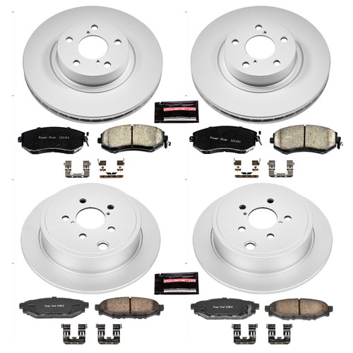PowerStop CRK6112 - Power Stop 13-16 Subaru BRZ Front & Rear Z17 Evolution Geomet Coated Brake Kit