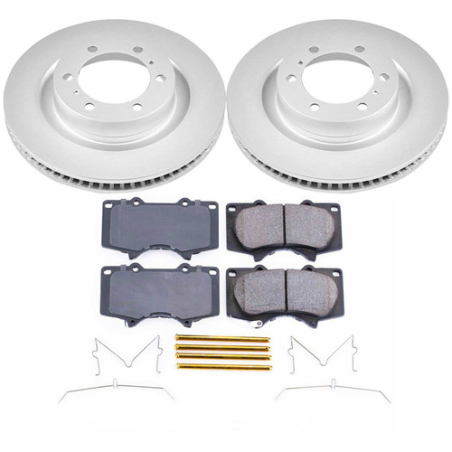 PowerStop CRK5873 - Power Stop 10-19 Lexus GX460 Front Z17 Evolution Geomet Coated Brake Kit