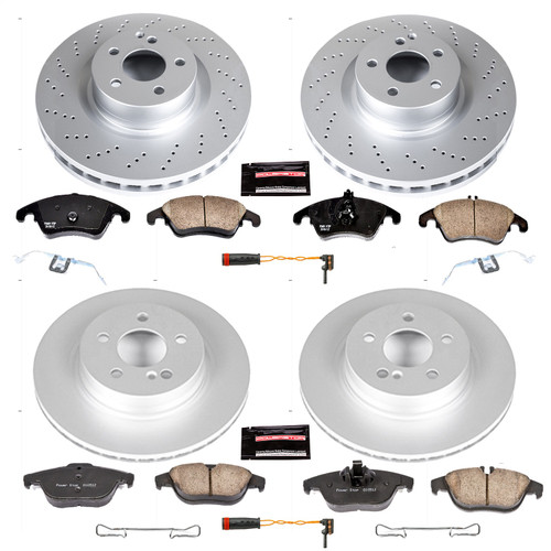 PowerStop CRK6206 - Power Stop 12-15 Mercedes-Benz C250 Front & Rear Z23 Evolution Sport Coated Brake Kit PowerStop CRK6206 - Power Stop 12-15 Mercedes-Benz C250 Front & Rear Z23 Evolution Sport Coated Brake Kit